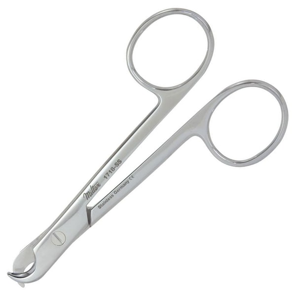 White Toenail Scissors, 4.375in